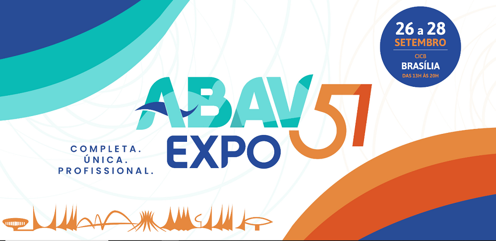Tudo pronta para a ABAV Expo 51 em Brasília de 26 a 28 de setembro