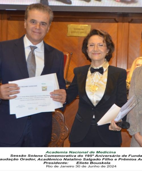 Academia Nacional de Medicina (ANM) confere título Madame Dorucher ao Dr. Henrique Salvador – presidente do Conselho da Rede Mater Dei de Saúde