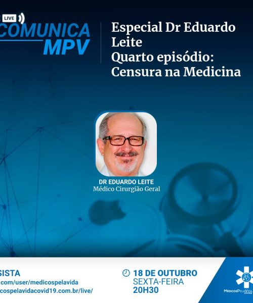 Encerramento da semana de homenagens ao Dr. Eduardo Leite com a participação da família do médico que ajudou a fundar o MPV. Hoje sexta-feira (18) às 20h30 – (ao vivo)