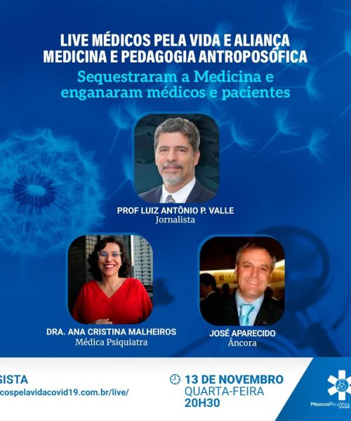 A Live Especial MPV e AM&PA desta quarta-feira (13) às 20h30 é o “Sequestro da Medicina e a tentativa de enganar médicos e pacientes”, com o prof. Luiz Antônio Peixoto Valle